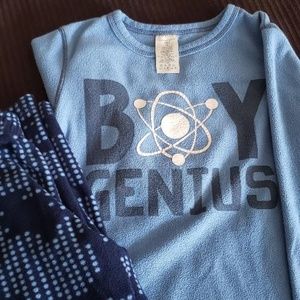 Lands End Fleece Pajamas Boy